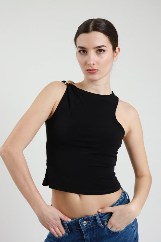 Top nero + accessorio V_B453N