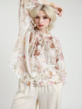 Camicia stampata pittore burro V_23500P