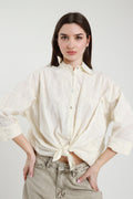 Camicia ricamo burro V_S26M5B