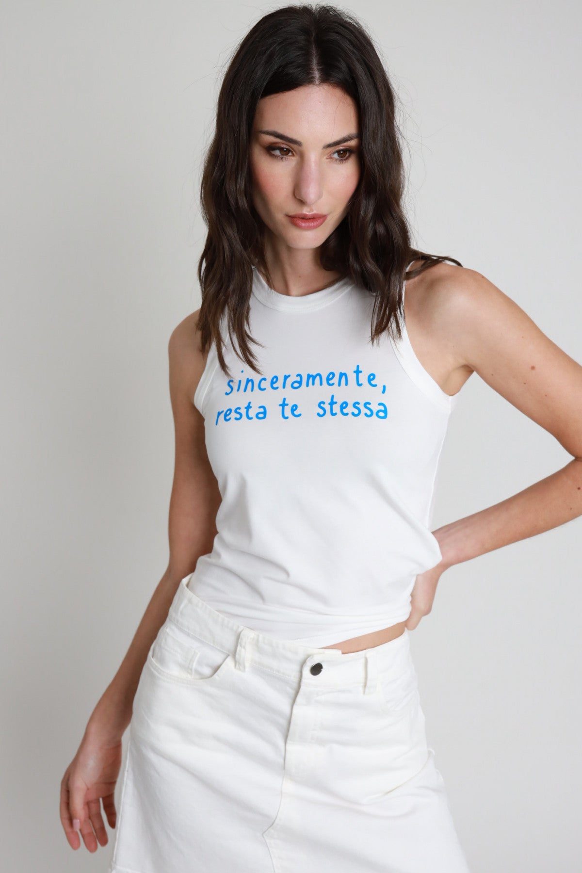 Canotta bianca sinceramente Susy Mix V_SI6060