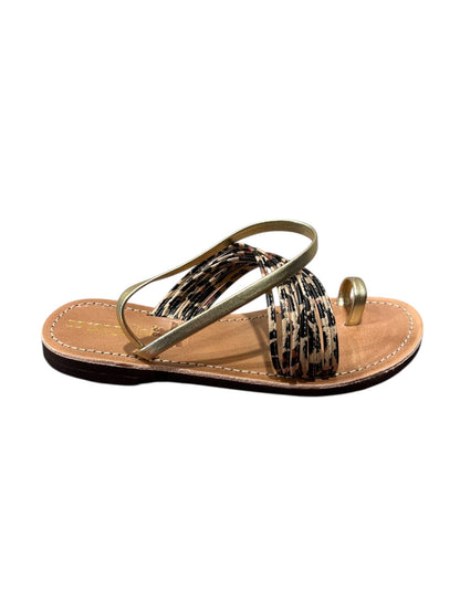 Sandalo mignon ghepardo pelle - 3281