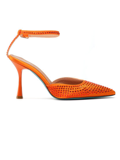 Slingback arancio strass Sara -ALENA14