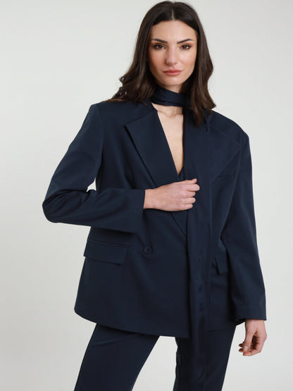 Giacca Over con Foulard - V_M10089