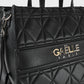 Shopping bag Gaelle nero effetto matelassè -CW01242