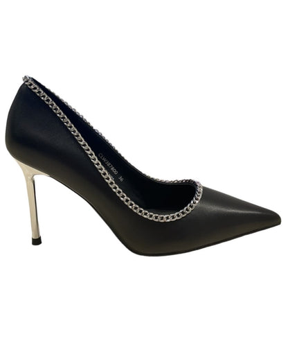 Decolletè nero silver t.9 cm cult -W387800
