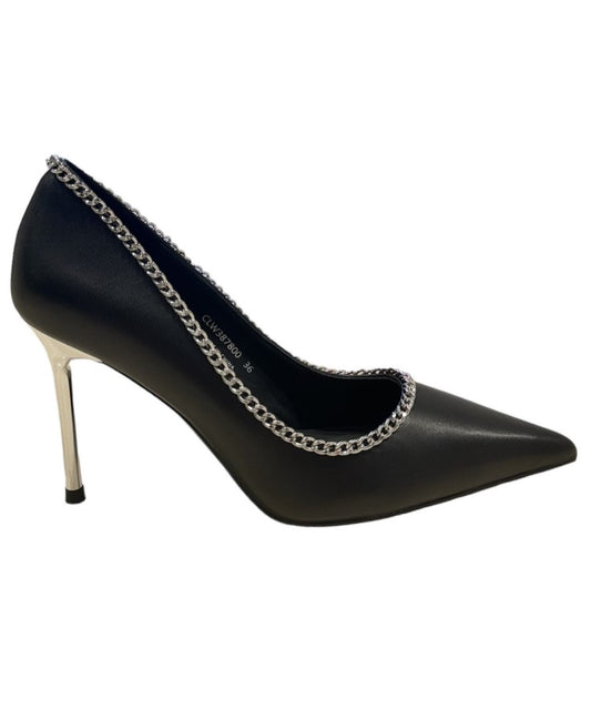 Decolletè nero silver t.9 cm cult -W387800