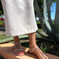 Sandali gioiello strass nude -DS2234