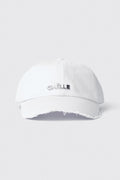 Cappellino con visiera sfrangiata Bianca -GAACW02243