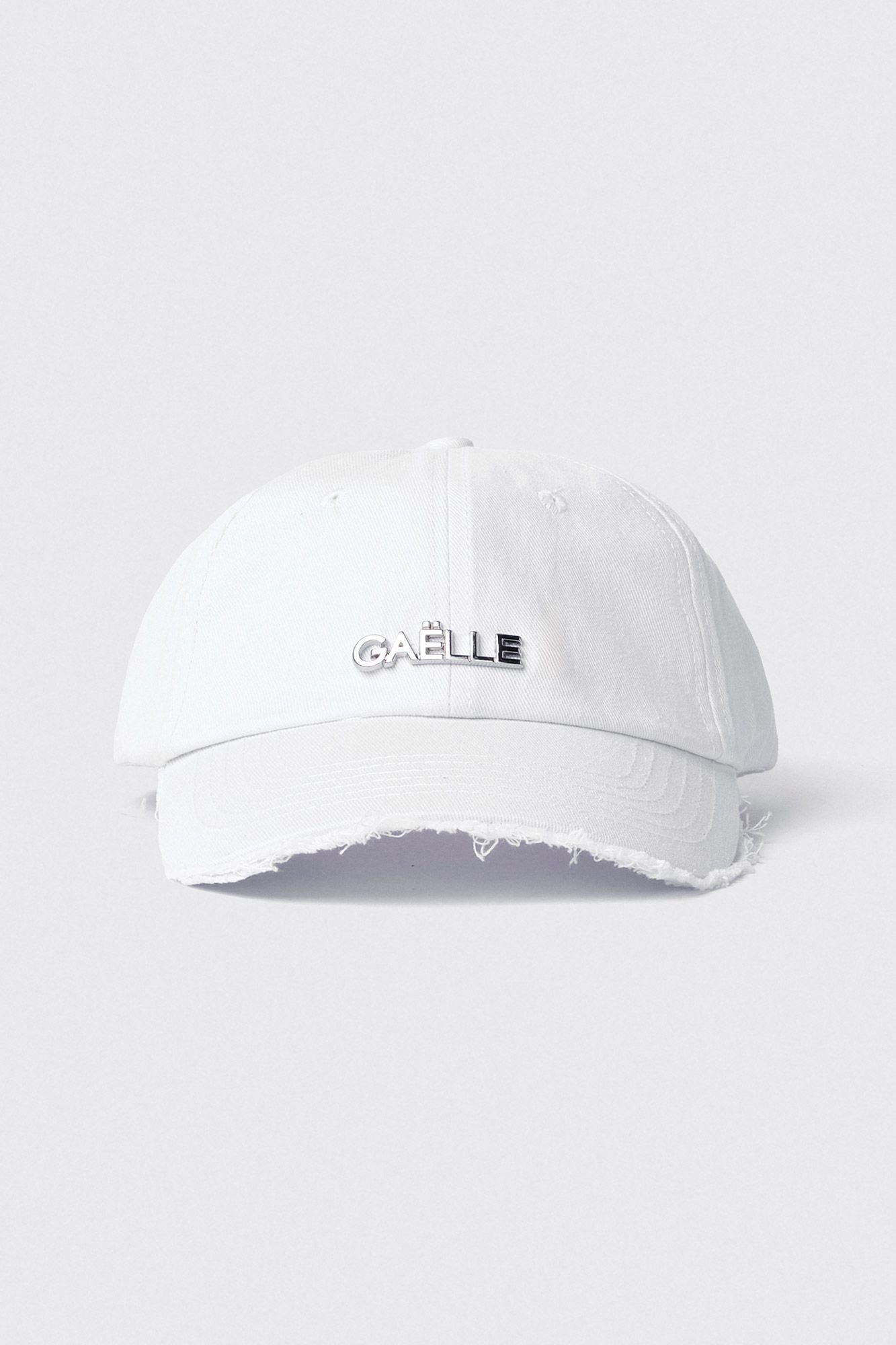 Cappellino con visiera sfrangiata Bianca -GAACW02243
