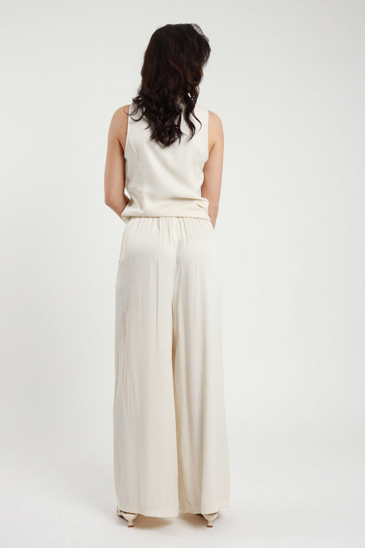 Pantalone con pences latte V_WP535L