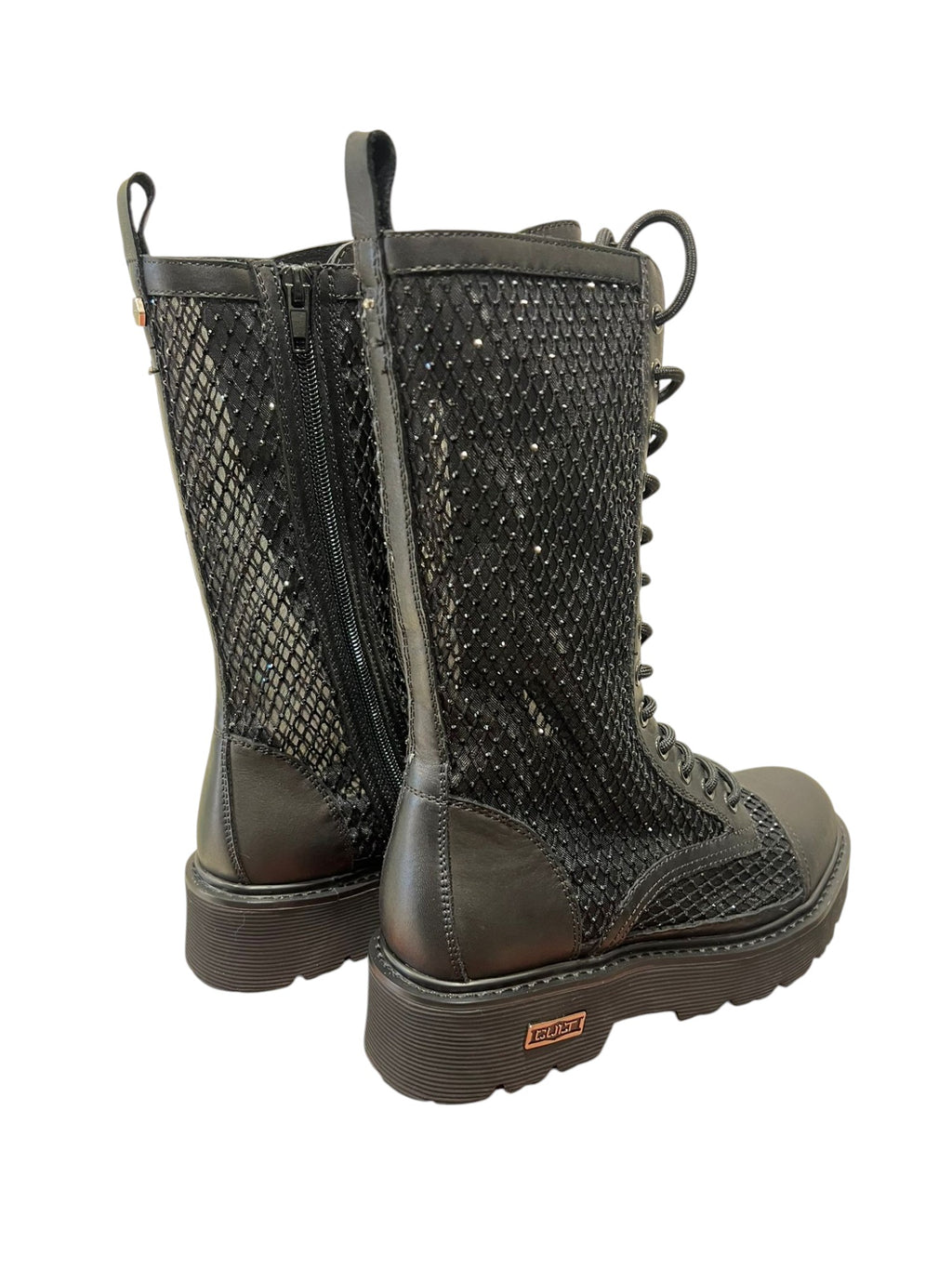 Anfibio nero con strass - CLW340