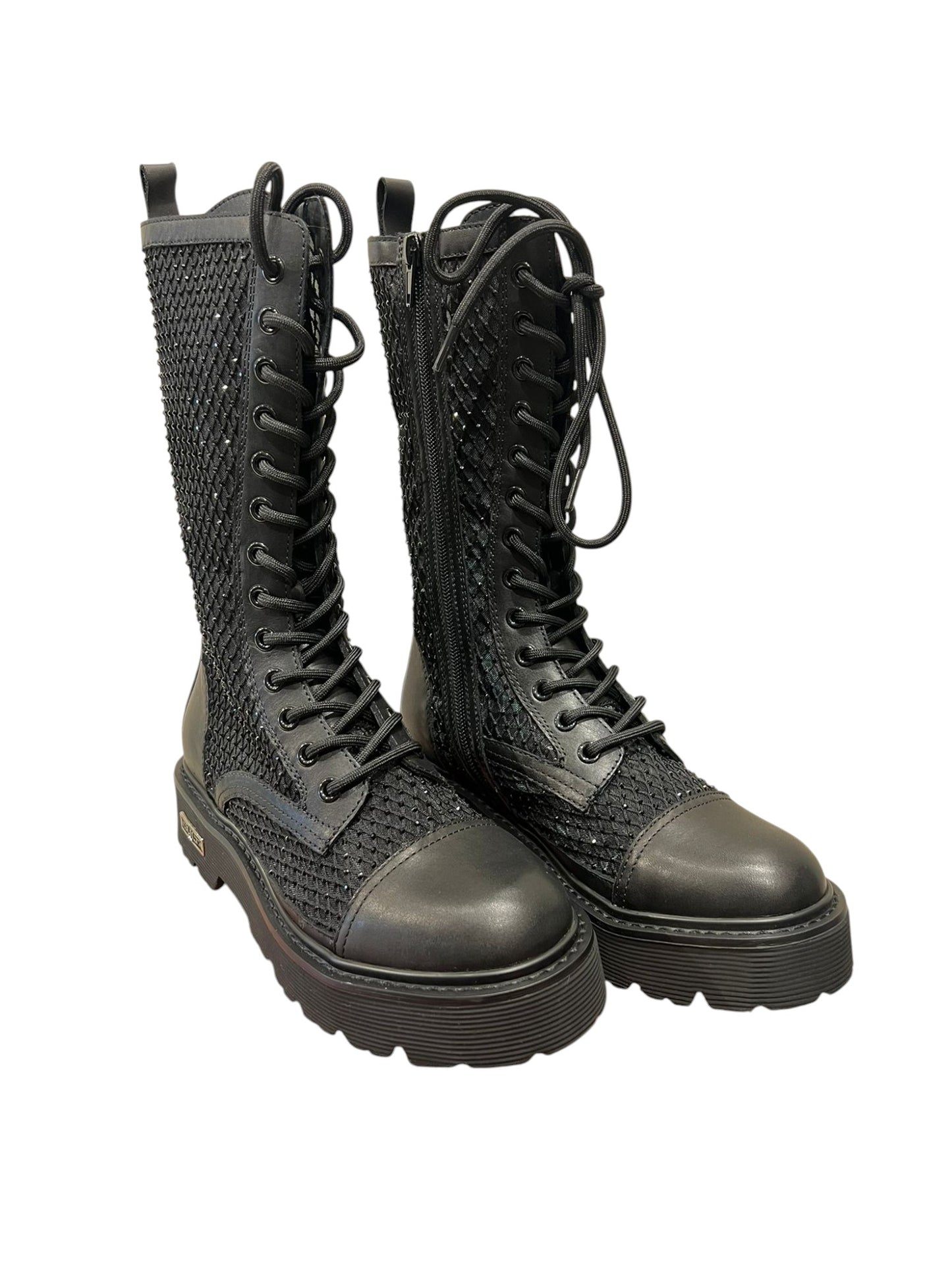 Anfibio nero con strass - CLW340