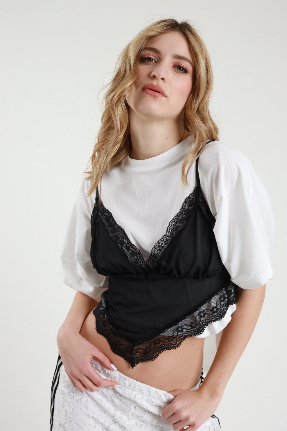 T-shirt con dettaglio top Susy mix V_SH0038