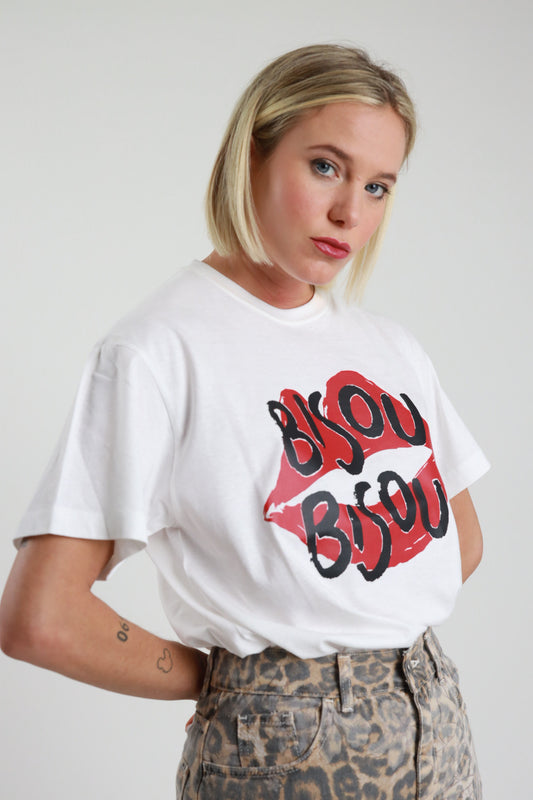 T-shirt cotone Bisou bisou V_TSH07
