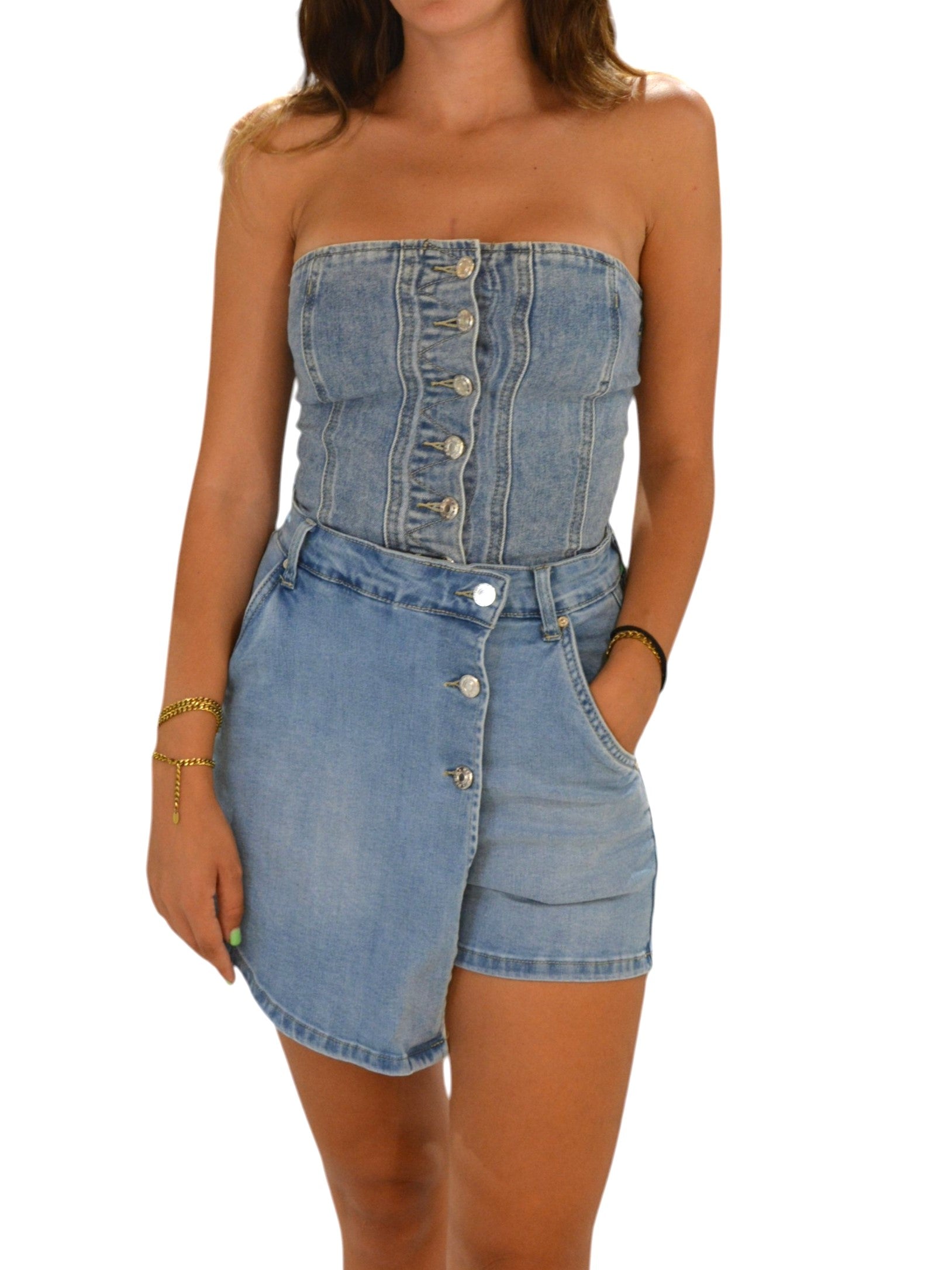 Top in Jeans -H2075