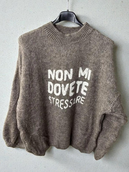 Maglione ''Non mi dovete stressare'' -3591