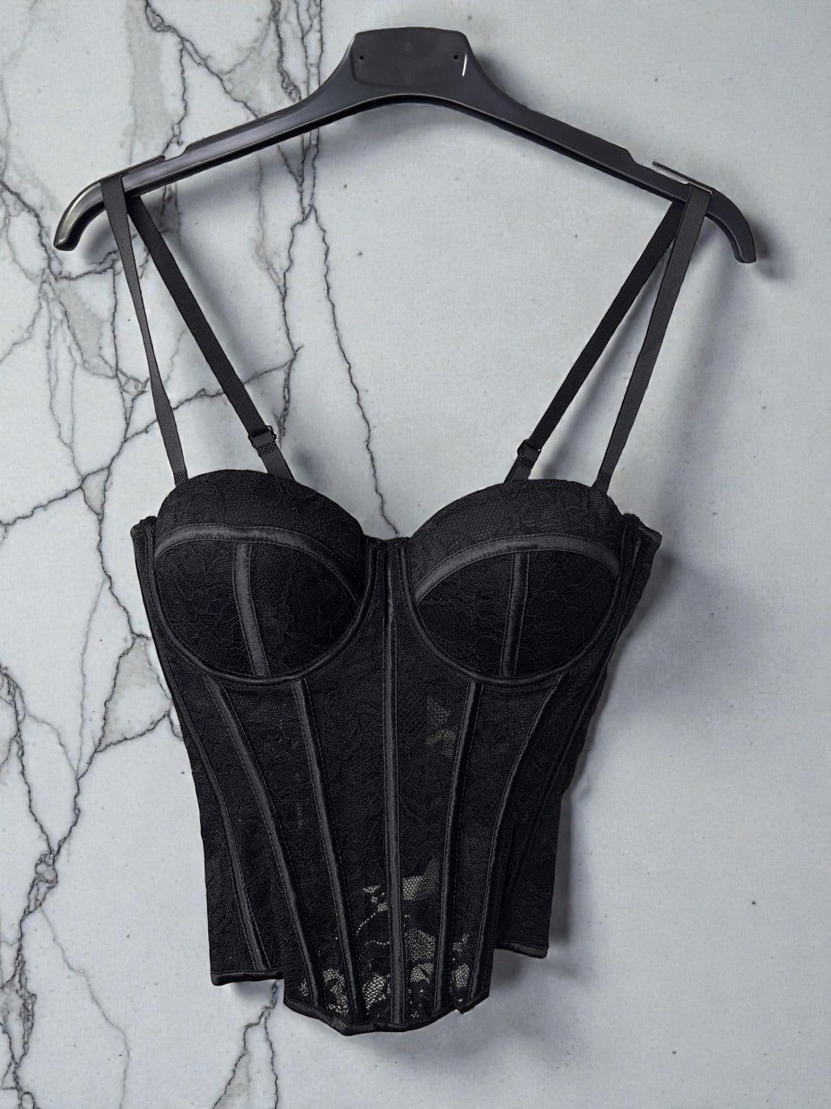 Top corpetto in pizzo -999100