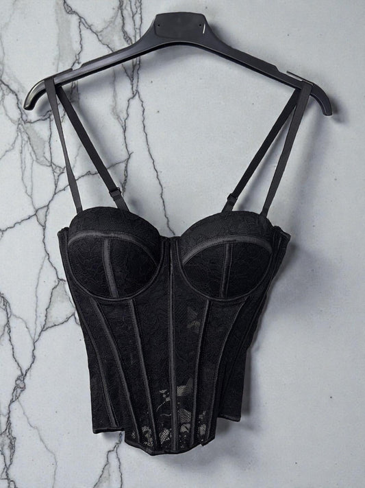 Top corpetto in pizzo -999100