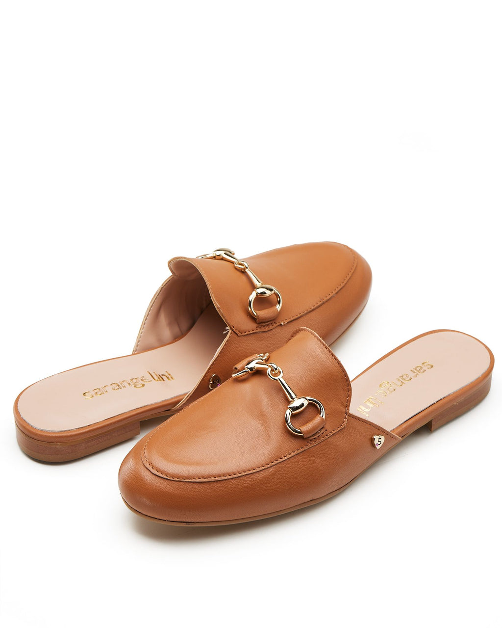 Ciabatta in pelle con morsetto cuoio -921CU