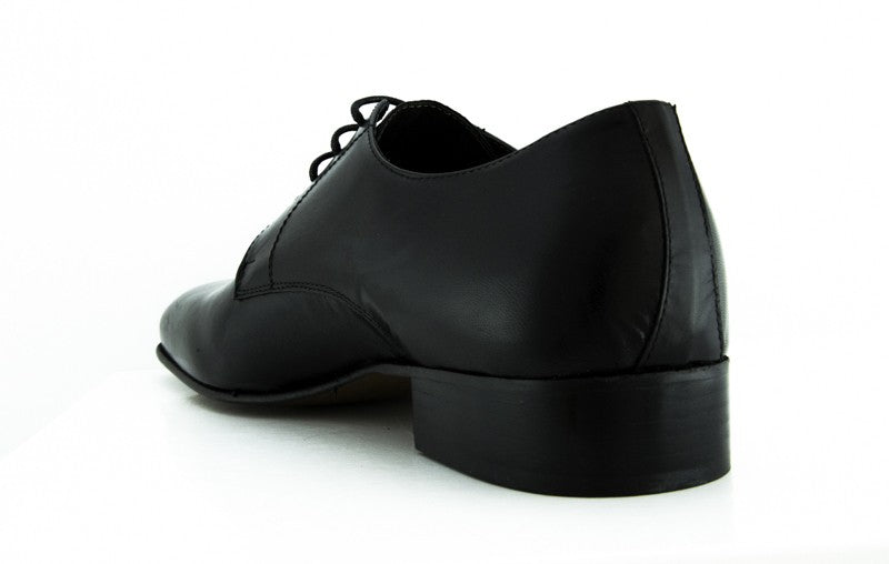 Derby uomo Sarangelini in pelle nero Made in Italy