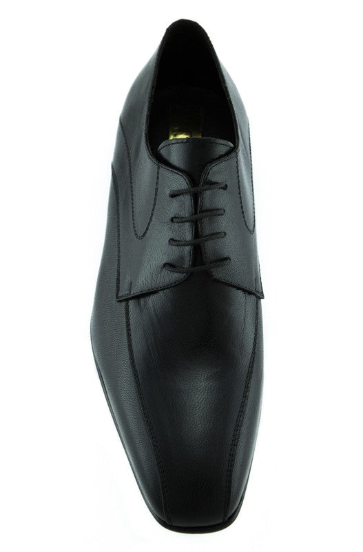 Derby Sarangelini in pelle nero Made in Italy