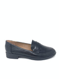 Mocassino nero ecopelle basic