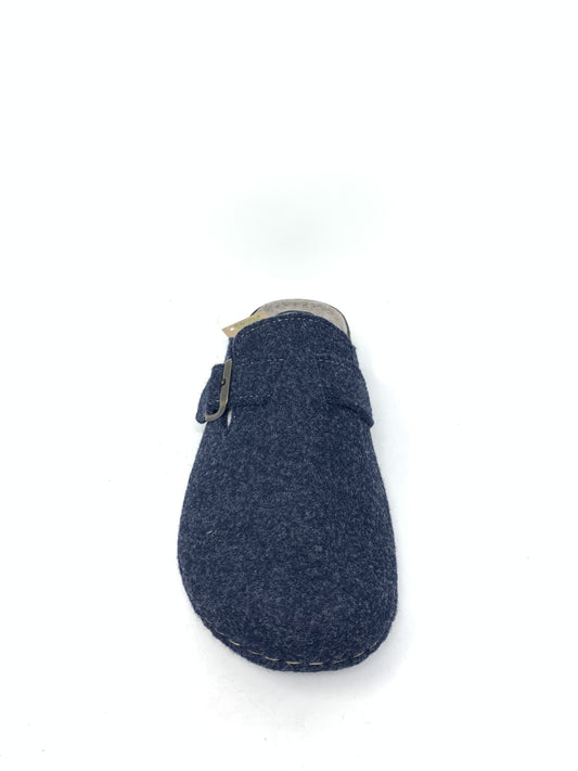 Ciabatta in lana uomo blu