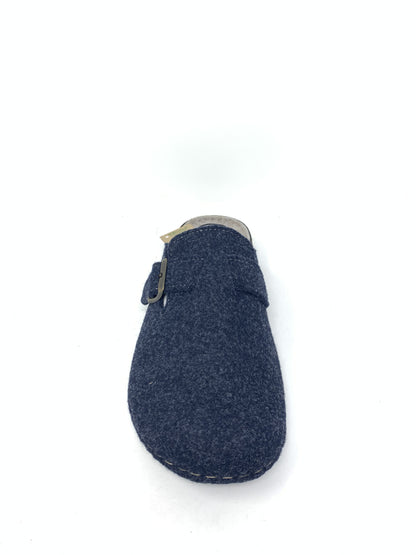 Ciabatta in lana uomo blu