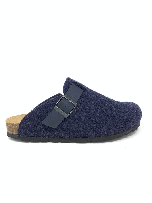 Ciabatta uomo panno blu