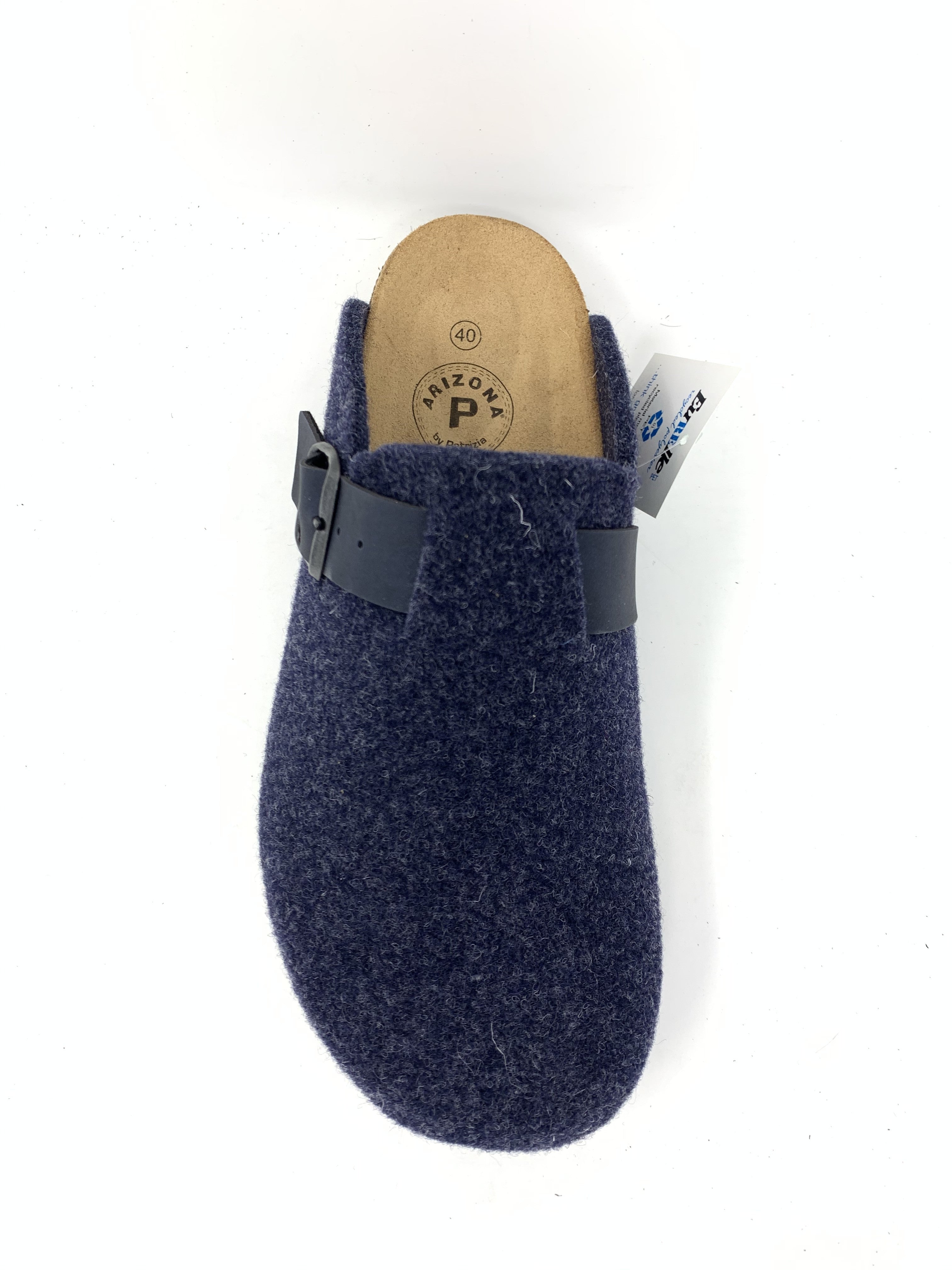 Ciabatta uomo panno blu