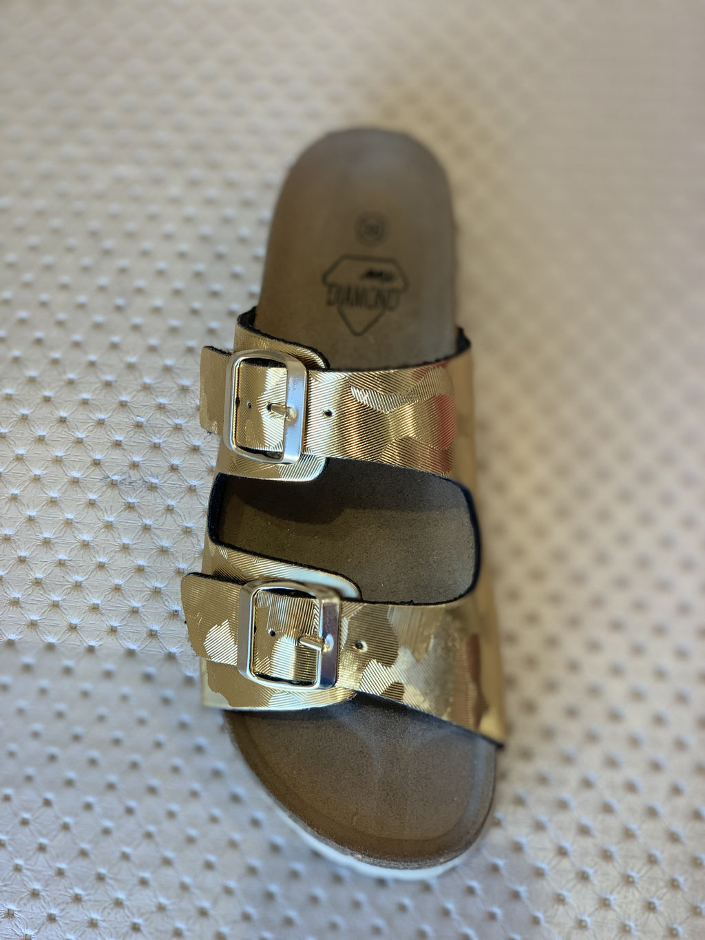 Ciabatta laminato oro