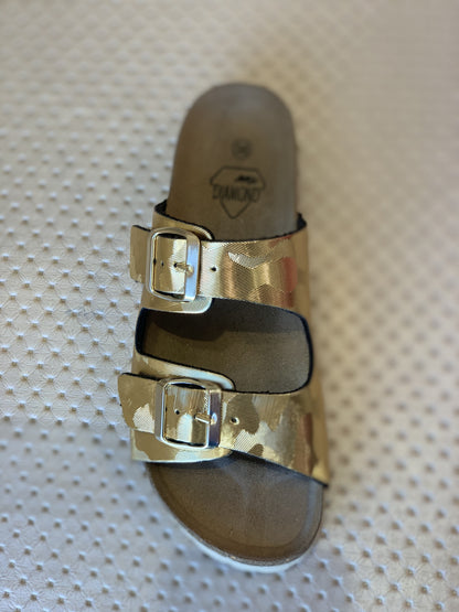 Ciabatta laminato oro