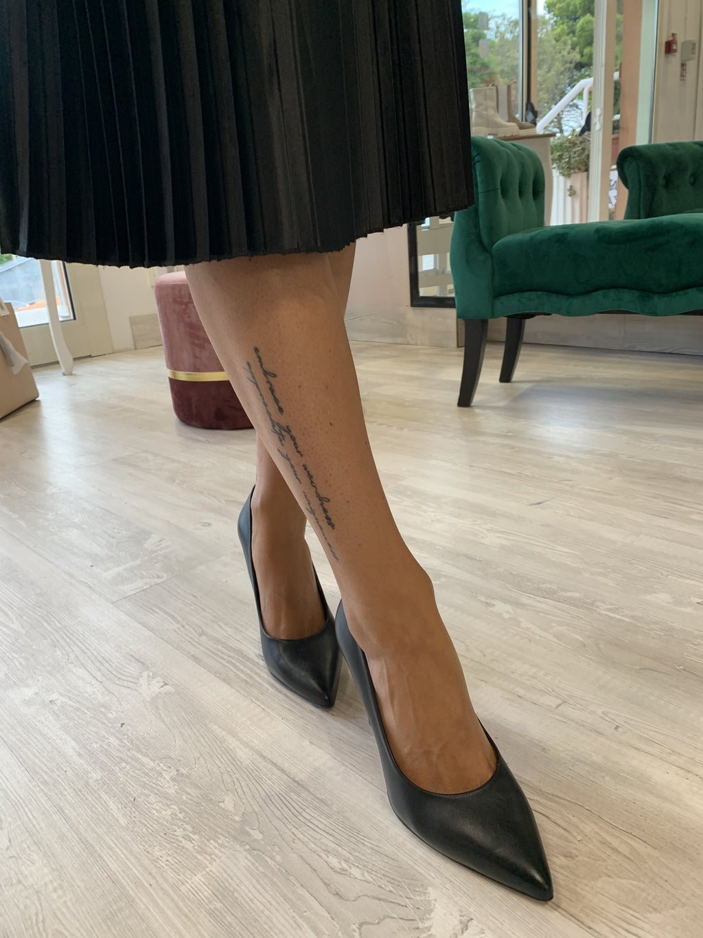 Decolletè Sarangelini in pelle nera - I20933