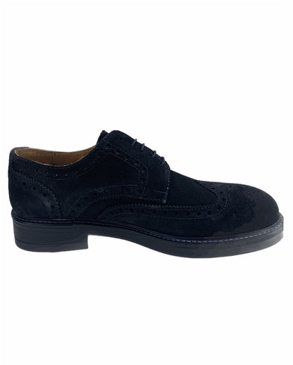 Derby camoscio blu