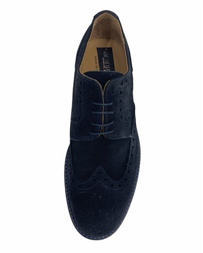 Derby camoscio blu