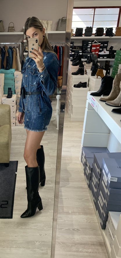 Mini abito in jeans