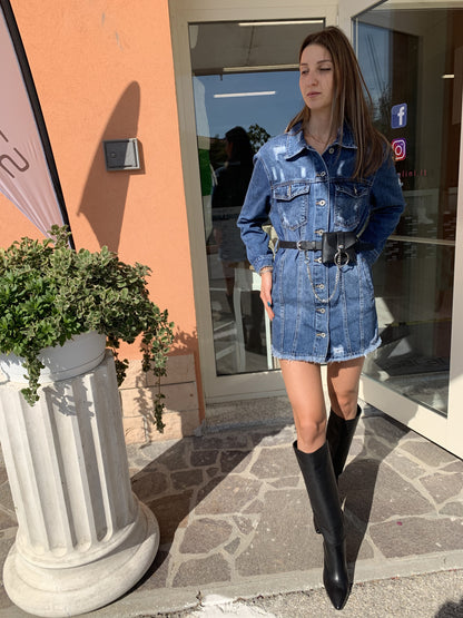 Mini abito in jeans