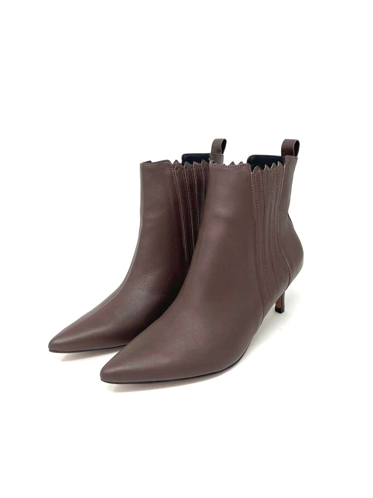 Ankle boots in pelle brownie - 49640BR