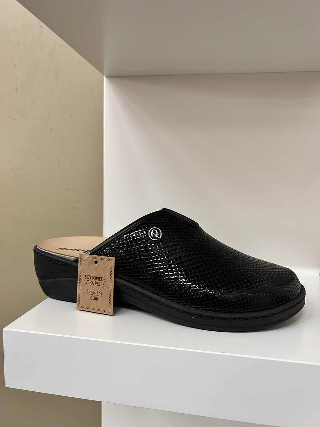 Ciabatta sottopiede estraibile snake nero