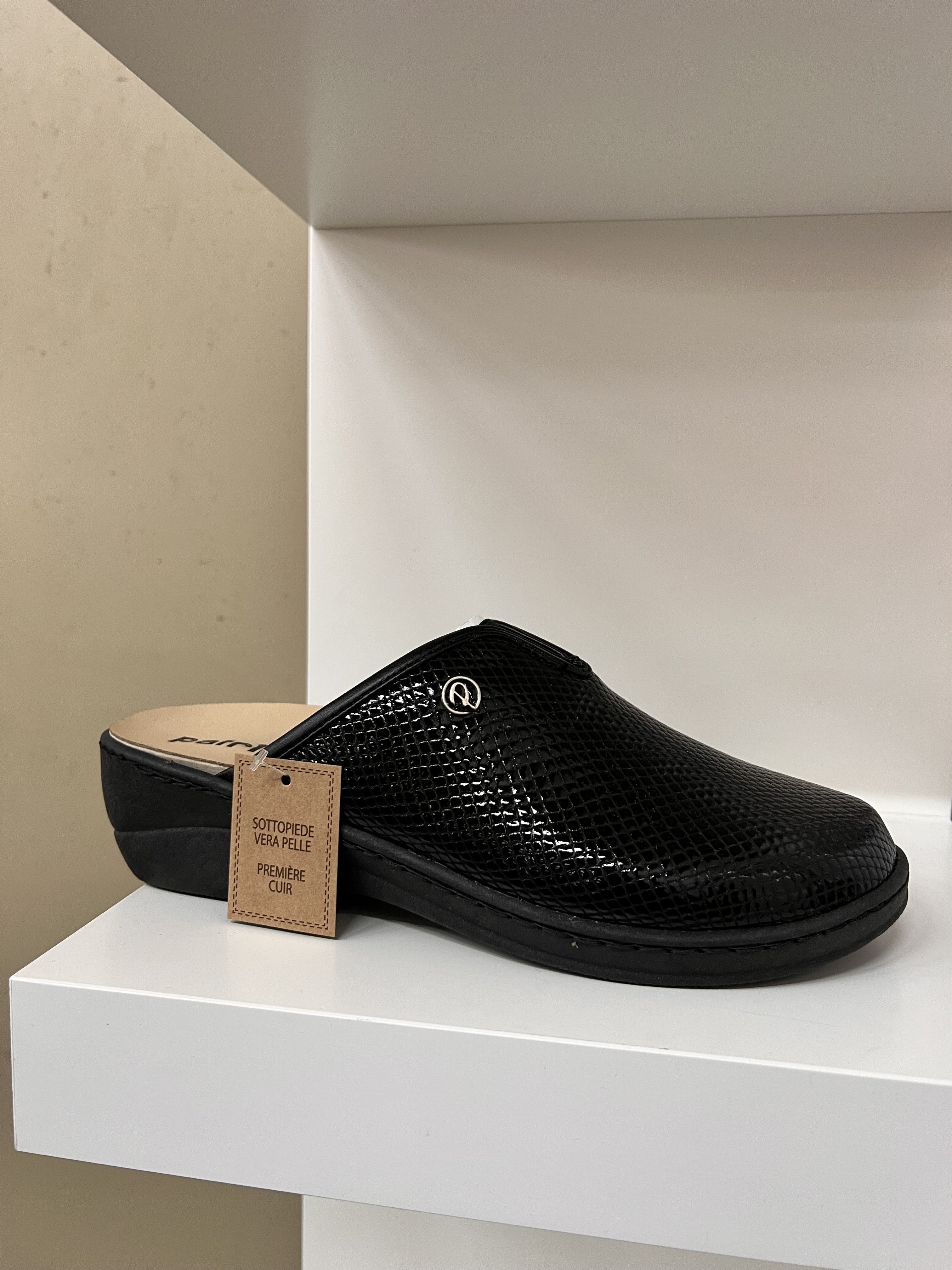 Ciabatta sottopiede estraibile snake nero