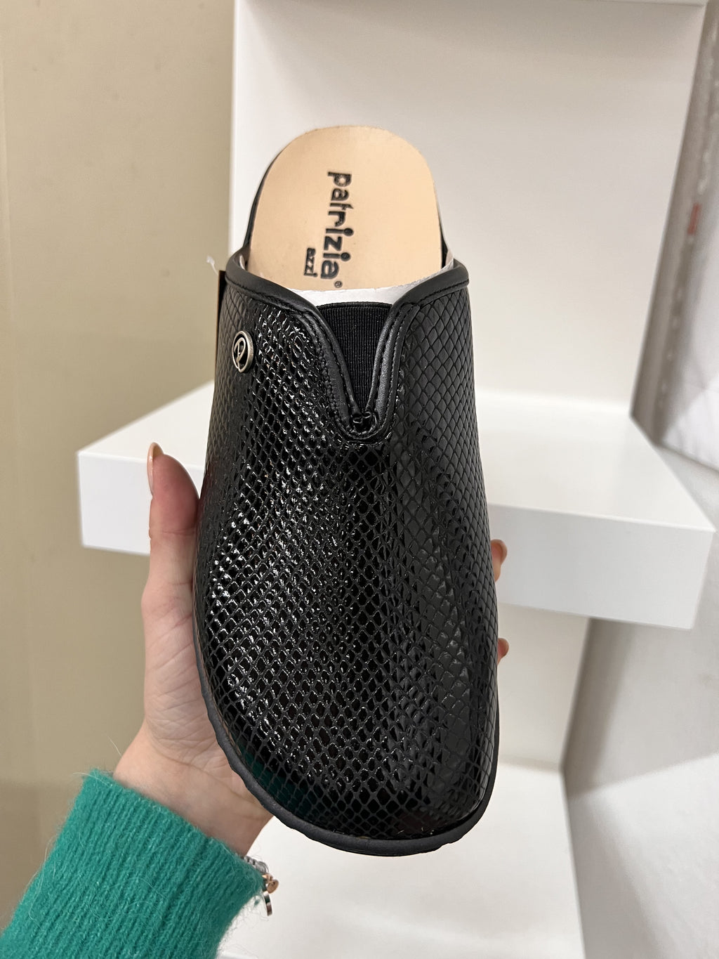 Ciabatta sottopiede estraibile snake nero
