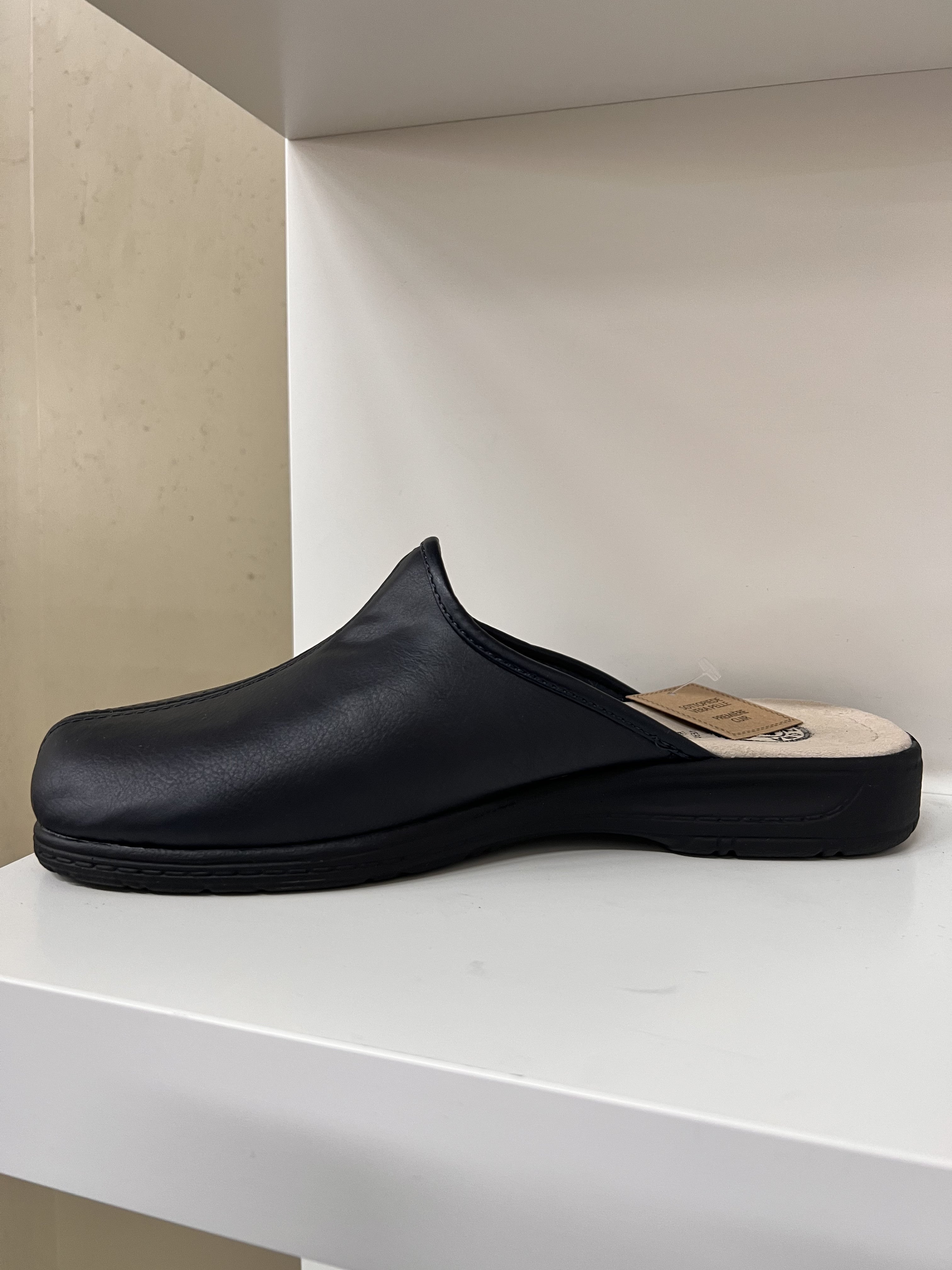 Pantofola uomo skai blu