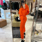 Pantalone trapuntato orange