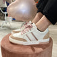 Sneakers profili glitter rosa