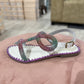 Sandalo strass multicolor serpente GA1130