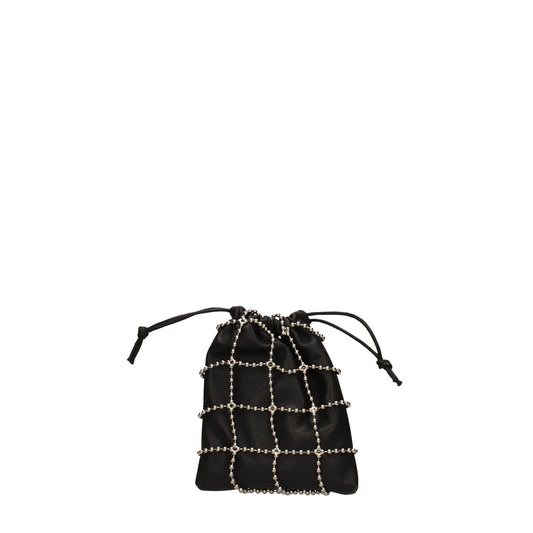 Mini bag sacchetto maglia nero