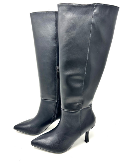 Stivale tubolare pelle nero - A0807AN