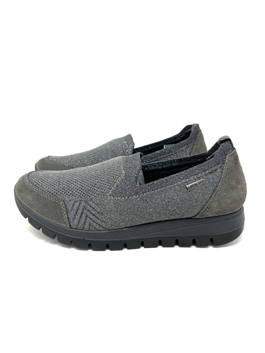 Sneakers a calzino glitter grigio antracite - 2767211