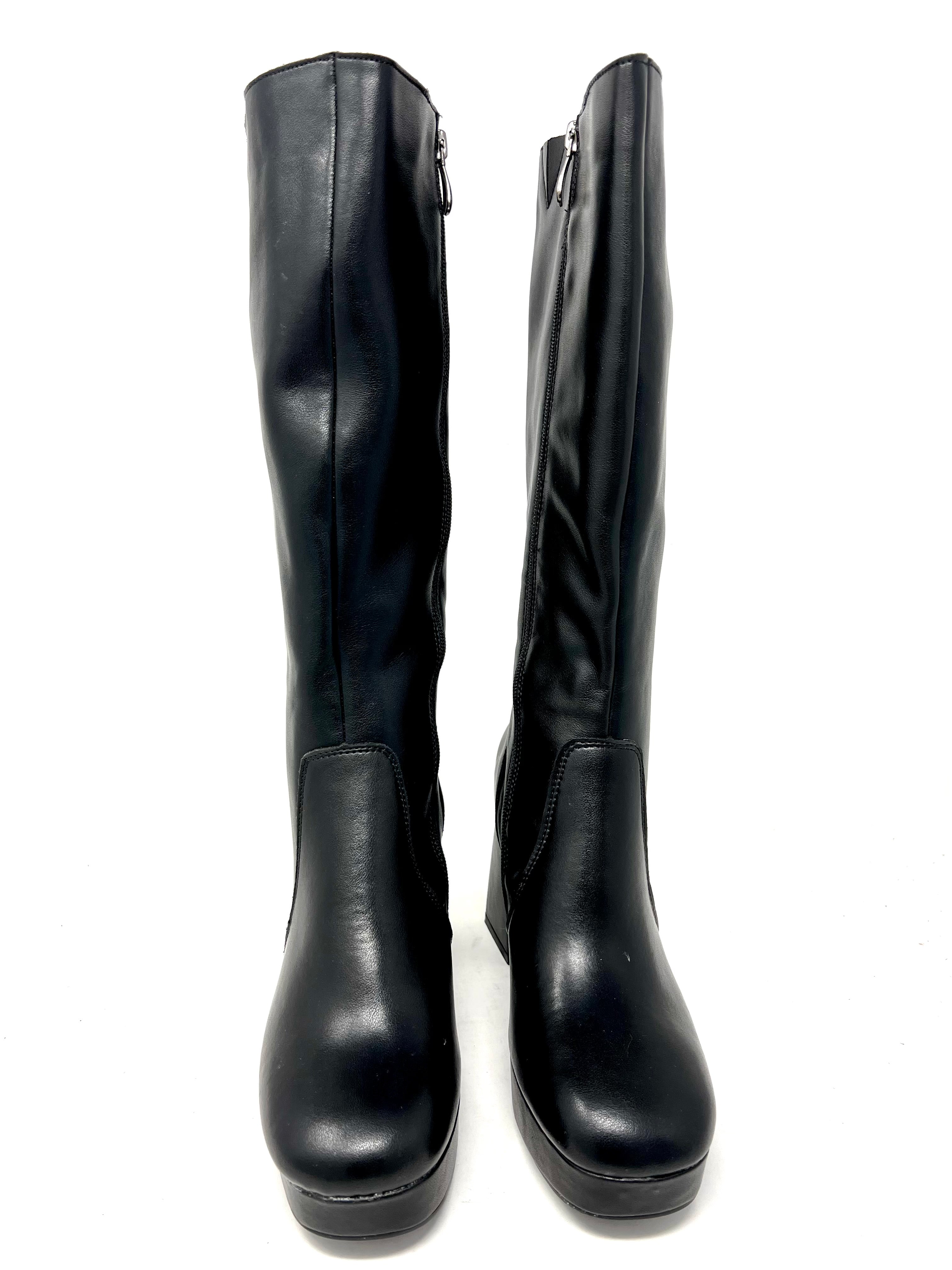 Stivale plateau con tacco alto - B1306AN