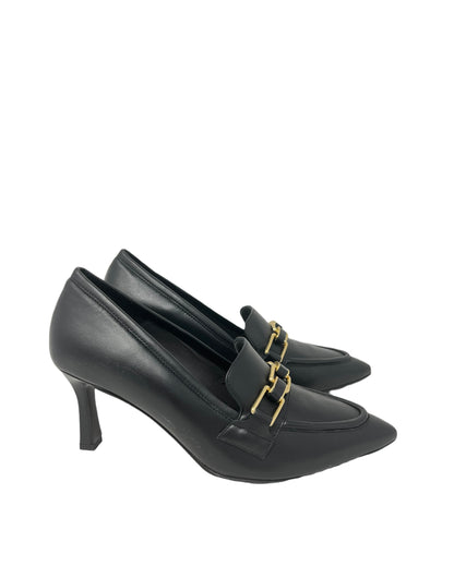 Décolleté in pelle morsetto oro Melluso - E5105NE